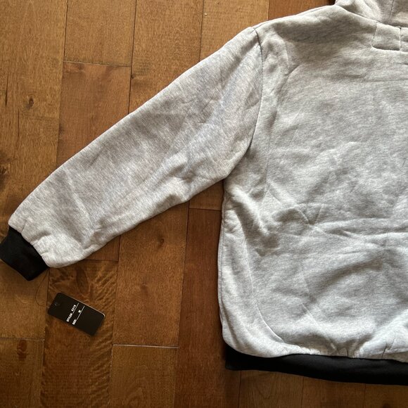 1826 Sports Light Gray Unisex Hooded Full Zip Fleece Sherpa Jacket, Size M - NWT - Picture 11 of 12
